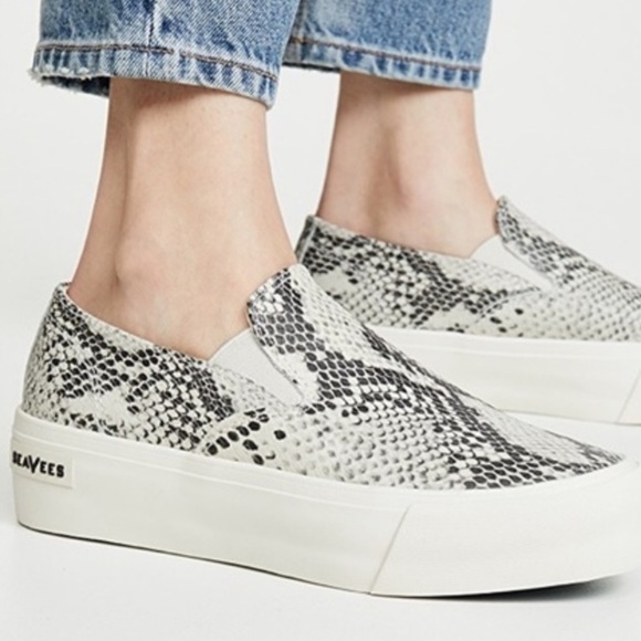 SeaVees Baja Platform Mulholland Snake Print 7 - Picture 1 of 9